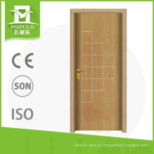 Puerta de encargo interior de pvc de alta calidad con diseño de moda de alibaba china